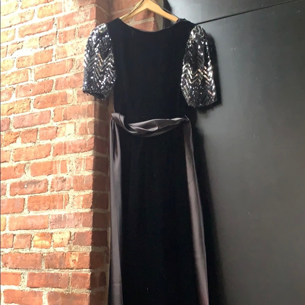 Vintage velvet and sequin party dress